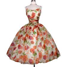 Vintage 1950s Dress Saks Fifth Avenue New Look Unworn Silk Very Full Skirt Shelf Bust Re Vintage 1950s Dresses Evening Dress Fashion Vintage Gowns