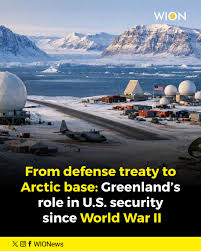Greenland has secured North America since 1941, evolving from a WWII  outpost into a modern hub for global missile and space surveillance. # greenland #arcticcircle #wioncards #WorldWarII Read more:https://www.wionews.com/photos/from-defense-treaty-to  ...