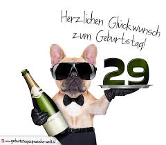 Wer ist 29 jahre alt? Gluckwunschkarte Mit Hund Zum 29 Geburtstag Geburtstagsspruche Welt