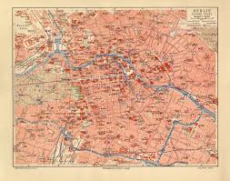Entdecken stadtplan berlin wandkarte für ihr unternehmen, büro oder zuhause. Berlin Historischer Stadtplan Karte Lithographie Ca 1906 Archiv Hi