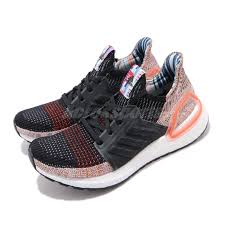 details about adidas ultraboost 19 w black white solar orange women running shoes g54017