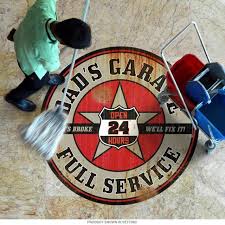 Dads Garage Full Service Rusty Floor Graphic At Retro Planet Car Hacks Car Repair Diy Car Fix