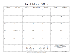 Download The 2019 Ink Saver Calendar From Vertex42 Com Monthly Calendar Printable Free Calendar Monthly Calendar