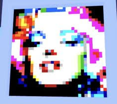 Tissue Paper Pixelated Marilyn Monroe