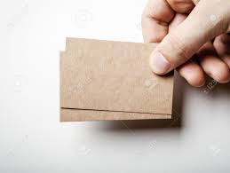 Our kraft business cards are a fantastic way to network oneself, and appear professional. Mock Up Of Two Blank Kraft Business Cards Holding In A Mans Hand On The White Background Stock Photo Picture And Royalty Free Image Image 43838632