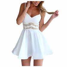 Entdecke die große auswahl an sommerlichen kleidern im about you online shop. Elegantes Sommerkleid Mit Spaghettitragern Sexy Kleider Com