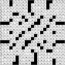 Nos coups de coeur sur les routes de france. Sunday La Times Crossword Answers Archives La Times Crossword