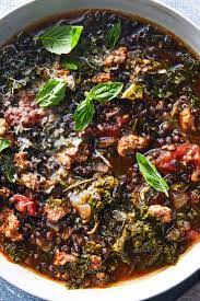 Slow Cooker Lentil Soup With Sausage And Greens Recipe Recipe Slow Cooker Lentils Slow Cooker Lentil Soup Lentil Sausage Soup