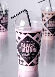 Black Diamond Milkshake Milkshake Packaging Design Food Packaging Design
