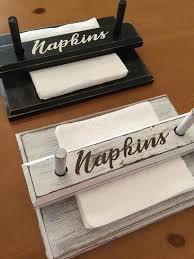 Rustic Wooden Napkin Holder For Any Table Looking For That Farmhouse Feel Perfect For Outdoor Patio In 2020 Rustic Napkins Farmhouse Napkins Farmhouse Napkin Holders