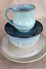 4 Stuck Geschirr Set Mix Und Match Steingut Keramik Von Audpottery Mix Match Interior Earthenware Ceramics Tableware Pottery