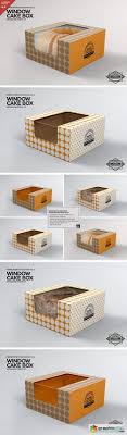 Download Cake Window Box Packaging Mockup Free Download Vector Stock Image Photoshop Icon