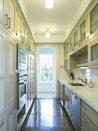 Inserts made of glass, mirror elements create a sense of lightness and weightlessness. Long Narrow Kitchen Luvne Com Long Narrow Kitchen Galley Kitchen Design Small Galley Kitchens