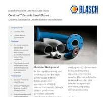 Ceramic Lined Elbows: CeraLine | Blasch