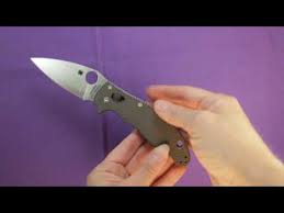 Similar items (based on metadata). Spyderco Introvert C206gp Video Demo Youtube