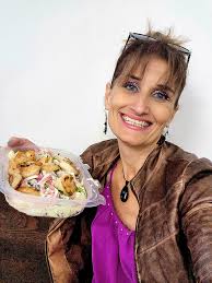 About to eat the last shrimp