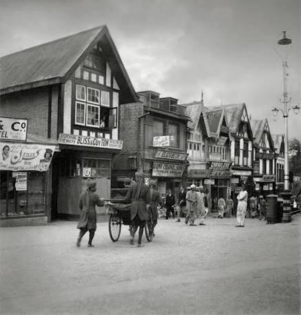 The Mall Road, Simla, circa 1920s— old photograph from our private collection “Views of Simla”. #india #shimla