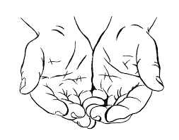 Drawing Cupped Hands Coloring Pages Best Place To Color Drawings Hand Outline Coloring Pages