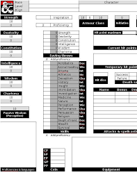 This calculator will let know what equipment item level you should buy 22.07.2015 · dnd 5e how do you handle talking during combat? 5e Character Sheet For Libreoffice Calc Dungeon Masters Guild Dungeon Masters Guild