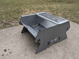 A portable, foldable fire pit for outside cooking and bonfires visit the wolf grizzly store. Summit Overland Portable Fire Pit