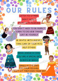 Encanto our Rules Printable Print PDF Lessons From Encanto - Etsy