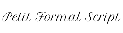 Also, is it possible to change the weight of the font (e.g. Petit Formal Script Font Ffonts Net