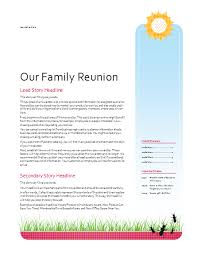 Now you can build the list of priorities and for later. Family Reunion Newsletter Template Newsletter Templates Ms Office Templates