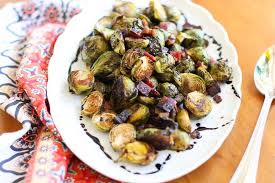 Roasted Brussels Sprouts With Speck Ham Balsamic Glaze Recipe Roasted Brussel Sprouts Brussel Sprouts Sprout Recipes