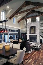 55 Unique Cathedral And Vaulted Ceiling Designs In Living Rooms Modern Farmhouse Living Room Farm House Living Room Living Room Floor Plans