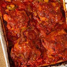 Baked Chicken Cacciatore Recipe Dinner Then Dessert