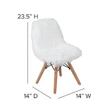 Product title poly & bark weave chair in white (set of 2) average rating: Kids Shaggy Dog Accent Chair English Elm