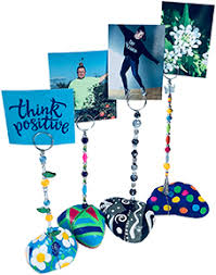 Diy Rock Photo And Note Holders Tutorial Elderly Crafts Activities Arts And Crafts For Teens Arts And Crafts For Adults