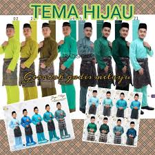Hantaran tali pinggang tema hijau turquoise. Tema Hijau Baju Melayu Exclusive Murah Sedondon Bayi Hingga Plus Size Army Emerald Lime Olive Turquoise Dusty Green