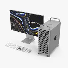 Mac Pro 2019 Set 3d Model Mac Pro Apple Computer Desktop Apple Desktop
