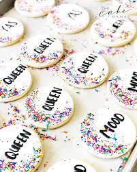 Birthday Sprinkle Custom Sugar Cookies Call Or Email To Order Your Customized Cookies Today Sugarcooki Christmas Chocolate Custom Cookies Sugar Cookie Icing