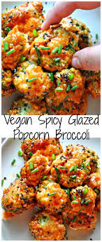 Vegan Spicy Glazed Popcorn Broccoli Rabbit And Wolves Recipe Vegetarian Recipes Vegan Recipes Healthy Recipes