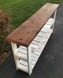 Reclaimed Wood Sofa Table Pallet Wood Wood Sofa Table Reclaimed Wood Console Table Wood Pallets