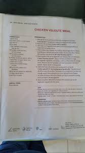 Chicken Volute Add 50gms Butter To Soup Cauliflower Green Beans And Carrot Strips Carrots Green Beans Vegetable Stock