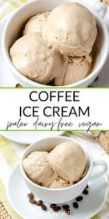 Coffee Ice Cream Paleo Vegan Dairy Free Recipe In 2020 Dairy Free Ice Cream Recipes Healthy Ice Cream Recipes Coffee Ice Cream