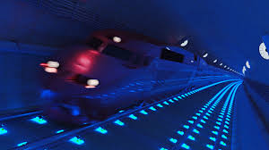 All the authorities that stayed on to wait for the second part when out to complain. Thalys Tgv High Speed Train Going Through A Neon Tunnel Blender