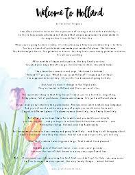 Welcome To Holland A Poem For Special Needs Parents Joyfully Kate Welcome To Holland Kids Poems Special Needs Quotes