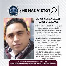 Buscan a Víctor Adrián Valles, de 32 años, en Tijuana