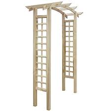 Vidaxl Arche De Jardin En Bois Avec Treillis Pour Plantes Affilie Tuin Boog Latwerk Tuinhuisje