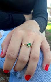 Gold Birthstone Ring Emerald Gemstone Ring Gold Jewelry For Etsy Emerald Gemstone Rings Gold Gemstone Ring Gold Birthstone Ring