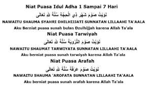 Niat puasa idul adha tarwiyah. Doa Niat Puasa Tarwiyah Arafah Dzulhijjah Sebelum Idul Adha 2020