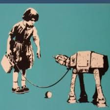 Girl Walking At At Reminds Me Of Something My Brother Would Paint Star Wars Pop Art Star Wars Art Pop Art