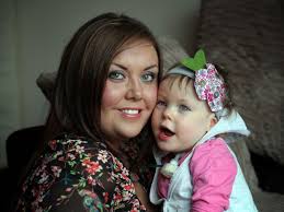 Gateshead mum Emily Giles tells of pride as little Amber Isabelle Scott  turns two