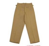 WWII German DAK/Tropical Afrikakorps Sand M43 Field Trousers