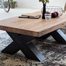 Couchtisch Viano 110 X 60 In Eiche Massivholz Metall Natur Geolt Mobel Ideal Couchtisch Massivholz Couchtisch Massiv Couchtisch