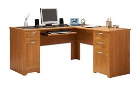 Realspace Magellan Collection L Shaped Desk Honey Maple By Office Depot Officemax L Shaped Office Desk L Shaped Desk Office Desk